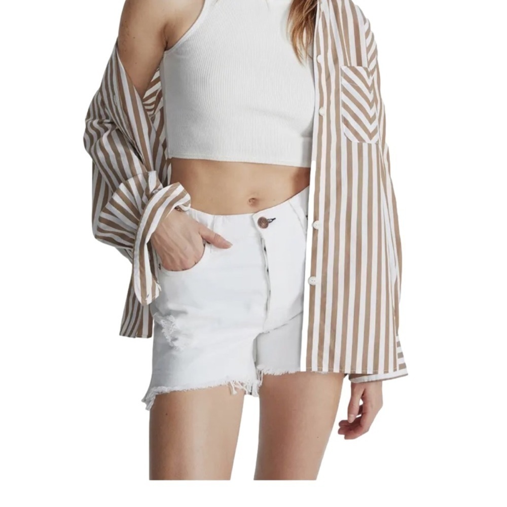 RAG AND BONE Shorts NWT Ripped High Waist Cutoff 25